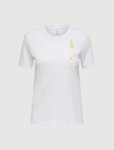 T-shirt manica corta Only - bright white
