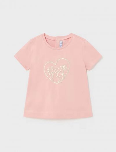 T-shirt manica corta Mayoral - rosa