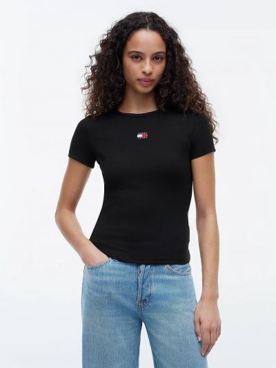 T-shirt manica corta Tommy Jeans - nero