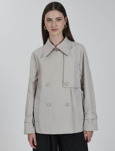 Trench Yes Zee - grigio beige