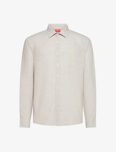 Camicia manica lunga Sun68 - grigio bianco