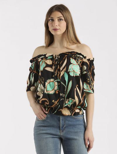Maglia manica corta Artigli - nero