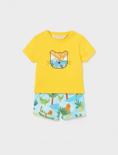 Completo maglia e pantalone corto Newborn - sunshine