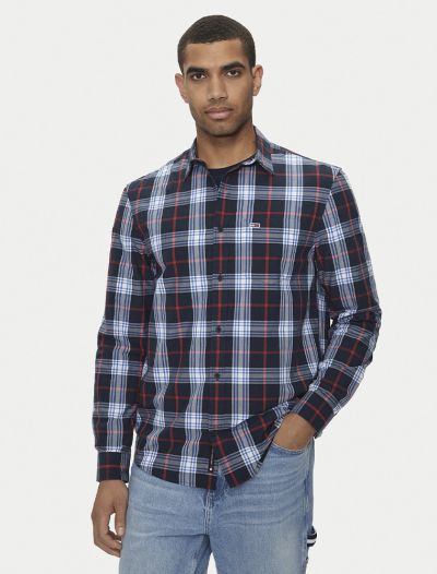 Camicia manica lunga casual Tommy Jeans - navy