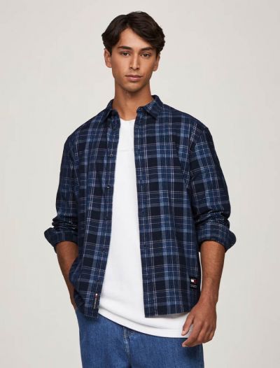 Camicia manica lunga casual Tommy Jeans - navy