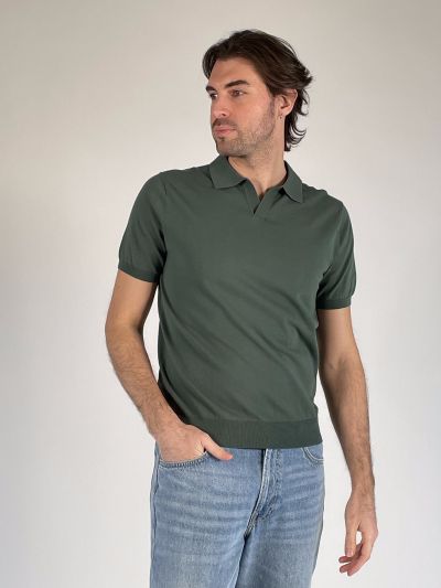 Polo manica corta Blu Homme - foresta