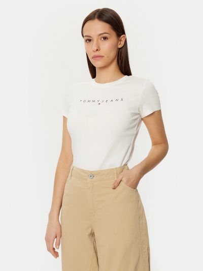 T-shirt manica corta Tommy Jeans - ecru
