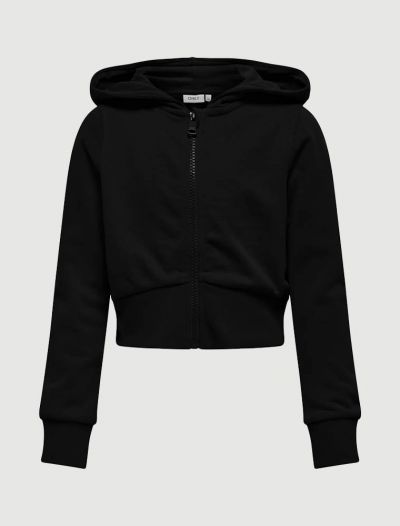 Maglia in felpa aperta Only - nero