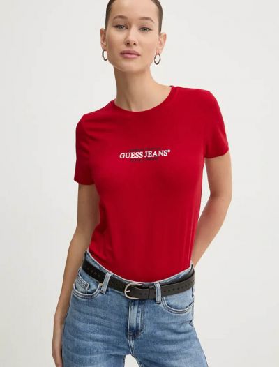 T-shirt manica corta Guess Jeans - rosso