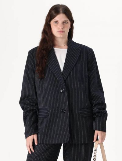 Giacca curvy Persona - blu