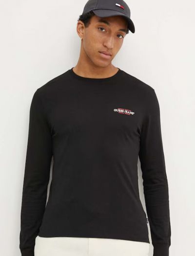 T-shirt manica lunga Guess Jeans - black