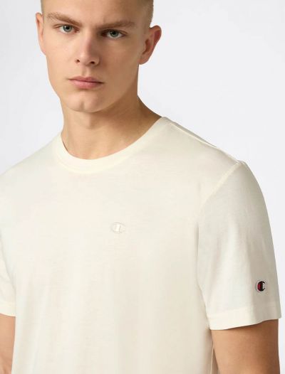 T-shirt manica corta sportiva Champion - panna