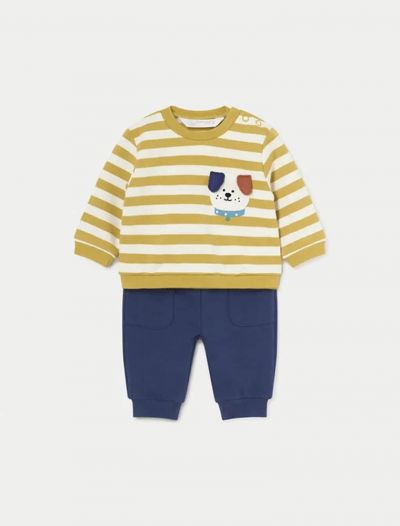 Completo 2 pezzi Newborn - giallo