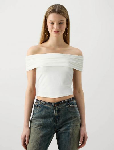 Maglia manica corta Only - cloud dancer