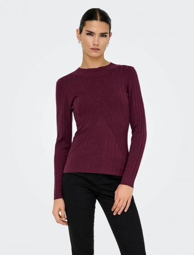 Maglia manica lunga Jdy - prugna