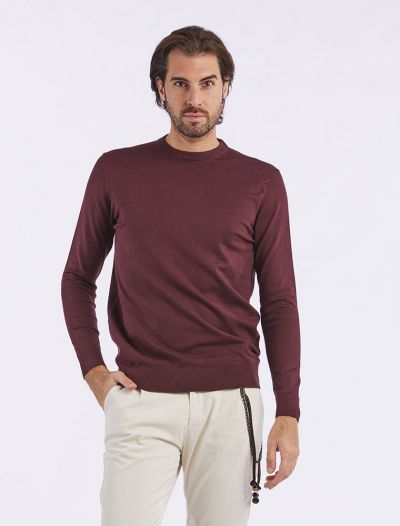 Maglia manica lunga Over-d - bordeaux