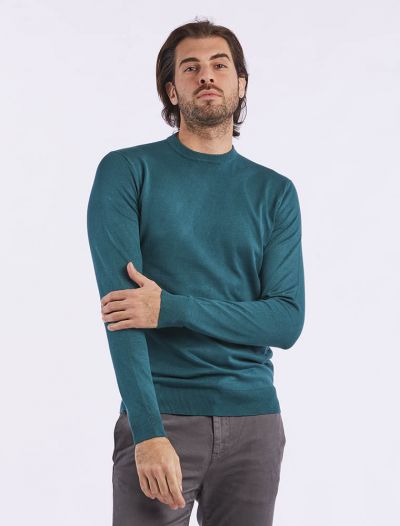 Maglia manica lunga Over-d - verde bottiglia