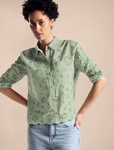 Camicia manica lunga Street One - salvia