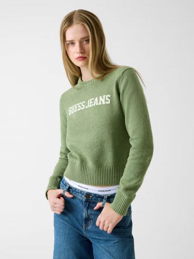 Pullover manica lunga Guess Jeans - green