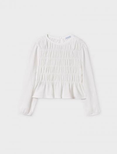 Camicia manica lunga Mayoral - ecru