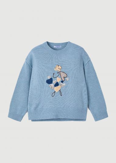 Maglia manica lunga Mayoral - celeste