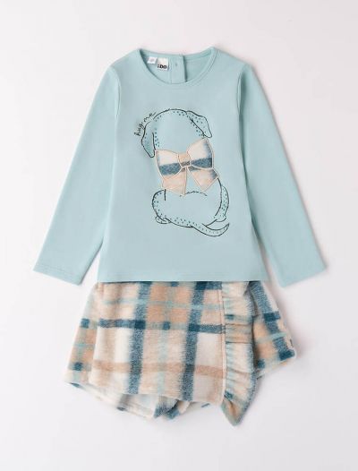 Completo maglia con gonna I Do - menta