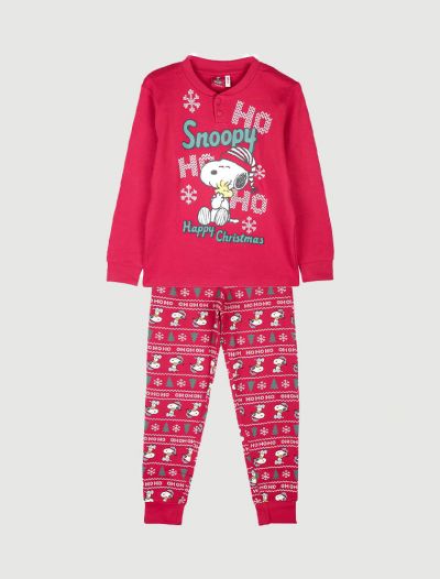 Pigiama lungo Cartoni - rosso