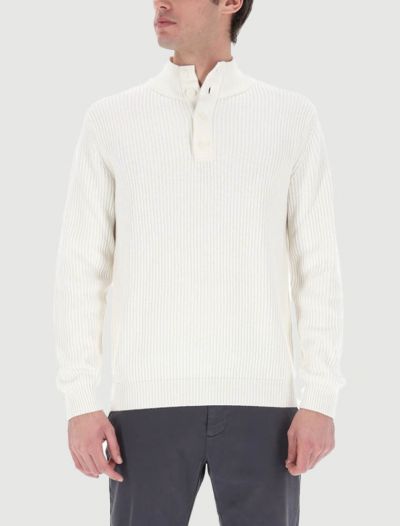 Lupetto zip North Sails - bianco