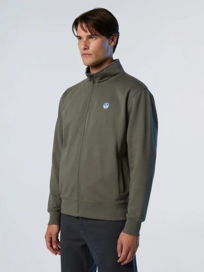 Maglia in felpa aperta North Sails - forest night
