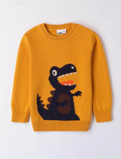 Pullover manica lunga I Do - senape