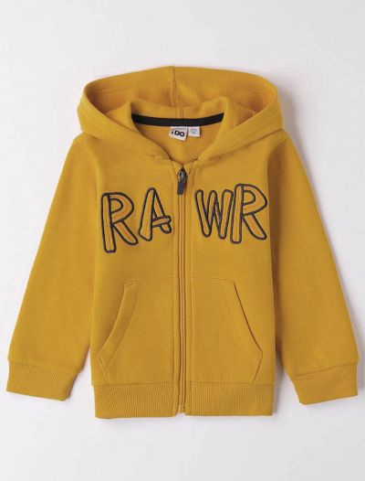 Maglia in felpa aperta I Do - senape