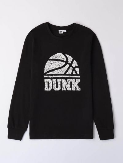 T-shirt manica lunga I Do - nero