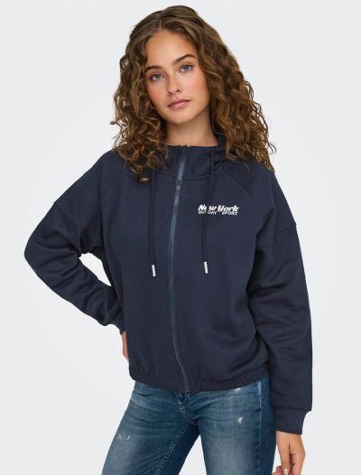 Maglia in felpa aperta Only - night sky