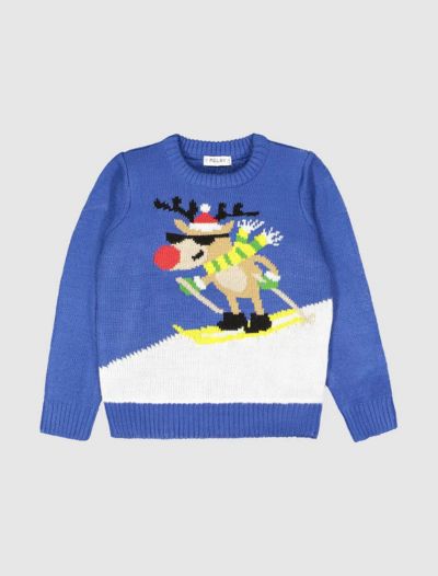 Pullover manica lunga Melby - bluette