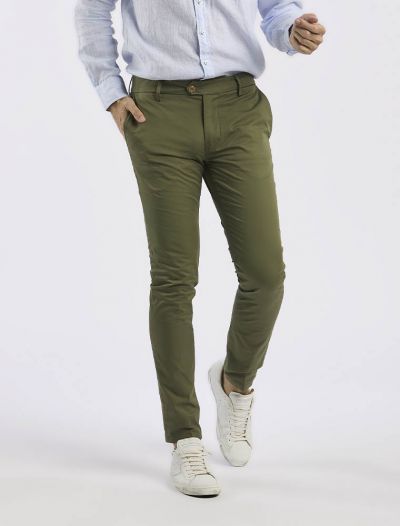 Pantalone casual Teleria Zed - army