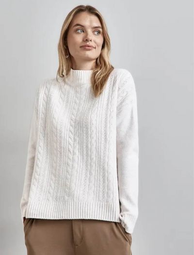 Maglia manica lunga Street One - panna