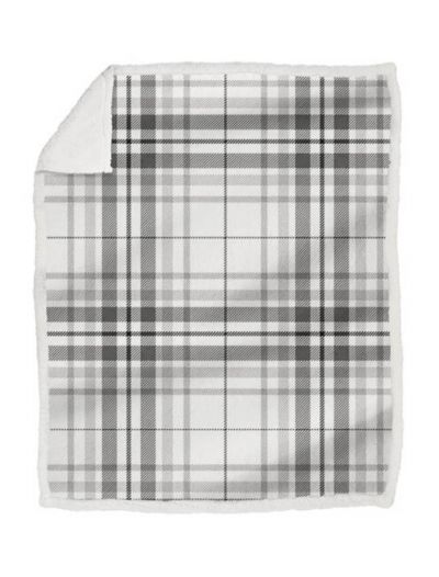 Plaid Daunex - bianco grigio