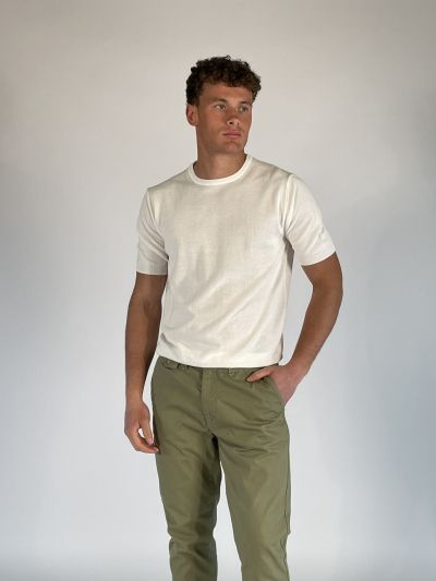 T-shirt manica corta Morgano - bianco