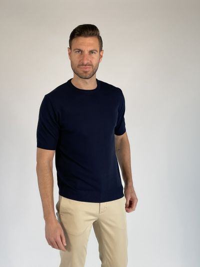 T-shirt manica corta Morgano - blu