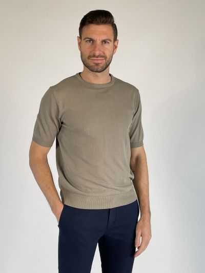 T-shirt manica corta Morgano - tortora