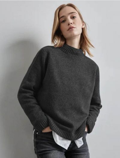 Pullover manica lunga Street One - antracite