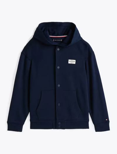 Maglia in felpa aperta Tommy Hilfiger - navy