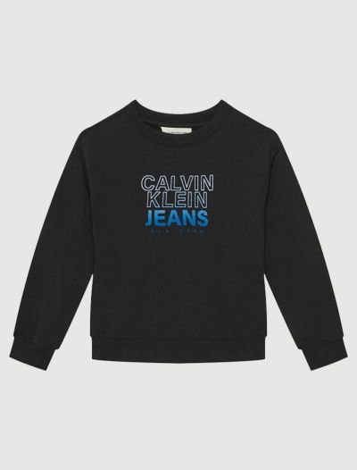 Maglia in felpa Calvin Klein - black