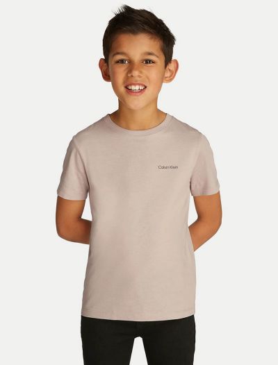 T-shirt manica corta Calvin Klein - sabbia