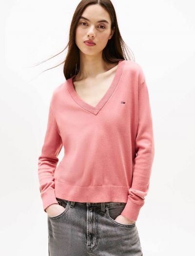 Maglia manica lunga Tommy Jeans - salmone