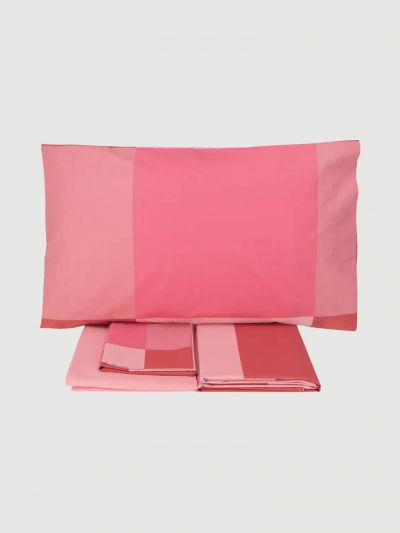 Completo lenzuola 1 piazza Gabel - rosa