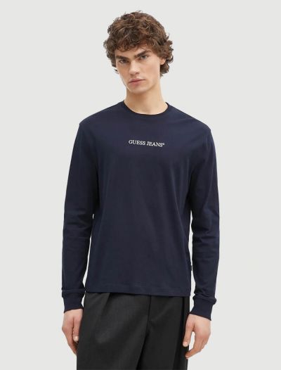 T-shirt manica lunga Guess Jeans - blu