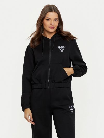Felpa sportiva aperta Guess Sport - nero