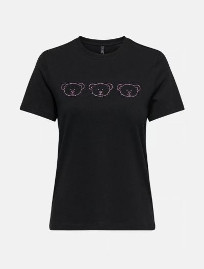T-shirt manica corta Only - black