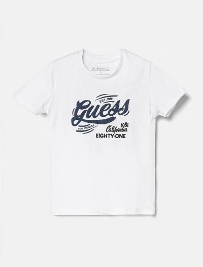 T-shirt manica corta Guess - bianco